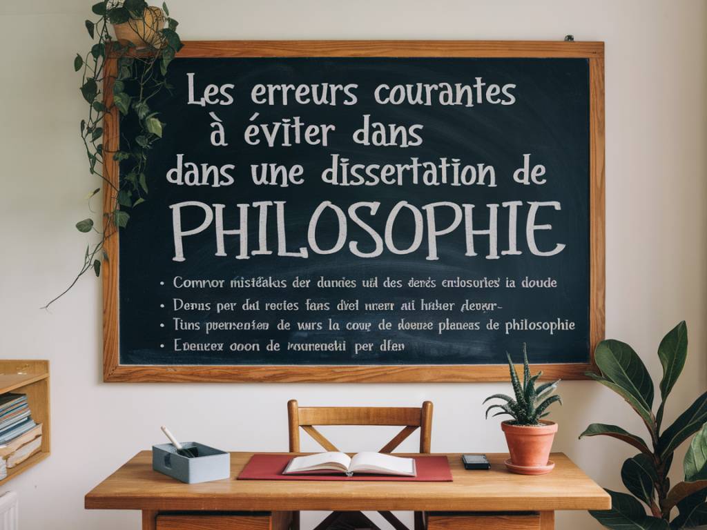 Les erreurs courantes à éviter dans une dissertation de philosophie